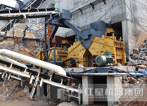 反擊式破碎機生產線投產