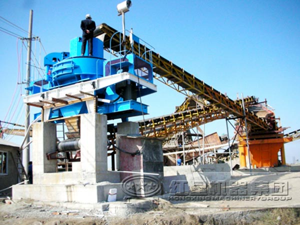 沖擊式破碎機(jī)生產(chǎn)現(xiàn)場