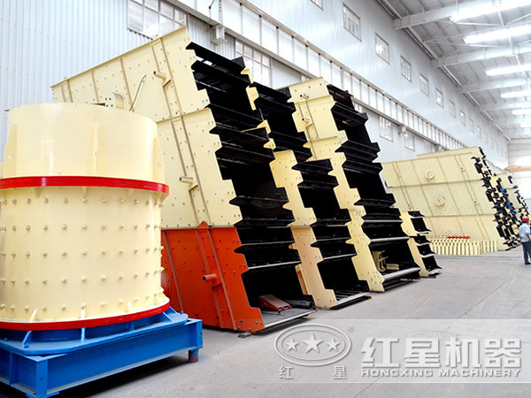 圓振動(dòng)篩生產(chǎn)車間