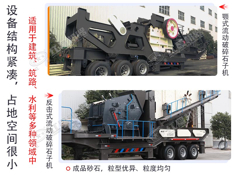 這兩種組合生產(chǎn)的成品砂石，粒型優(yōu)異、粒度均勻
