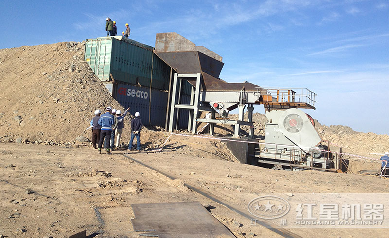 紅星砂石生產(chǎn)線現(xiàn)場(chǎng)