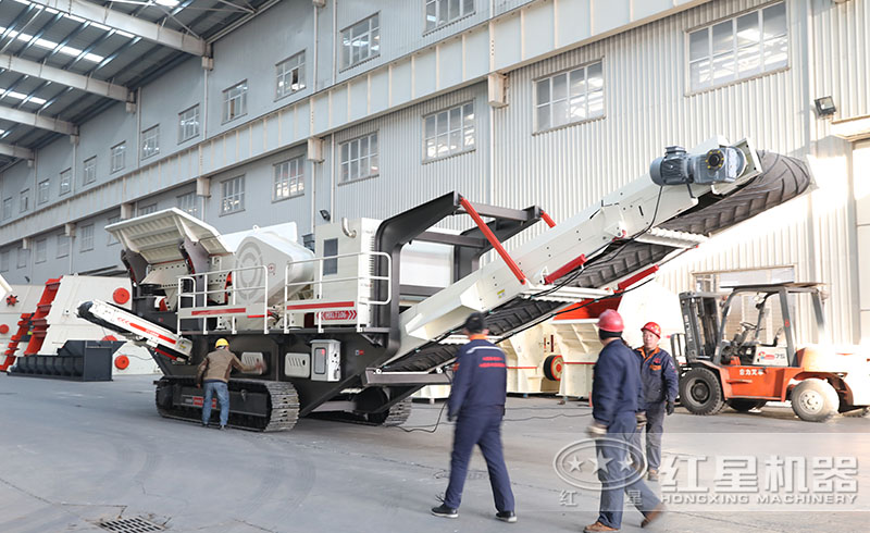 紅星顎破履帶移動(dòng)破碎站