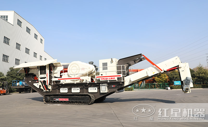 紅星小型全自動打石頭機器靈活移動，適應(yīng)性強