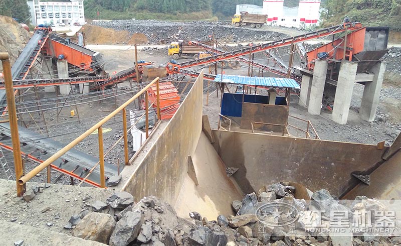 紅星碎石生產(chǎn)線現(xiàn)場(chǎng)——生產(chǎn)線方案多樣化