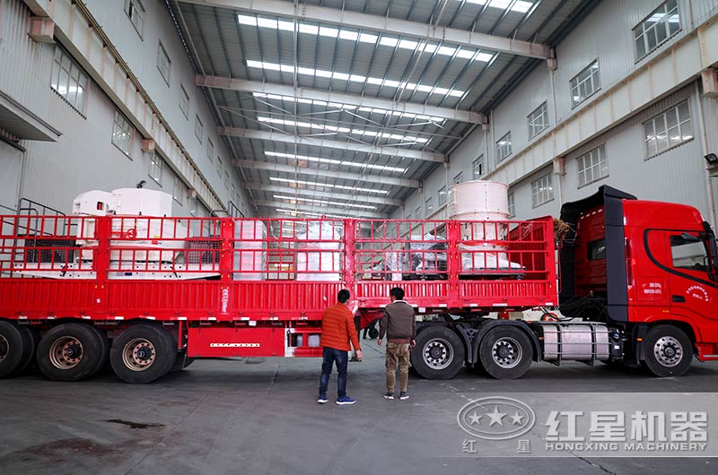 紅星直銷型廠家的圓錐制砂機(jī)發(fā)貨