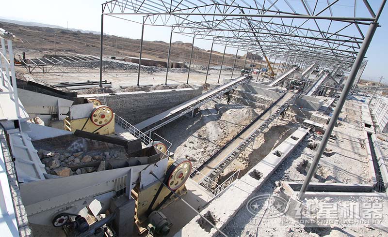 紅星采石場(chǎng)破碎生產(chǎn)線現(xiàn)場(chǎng)