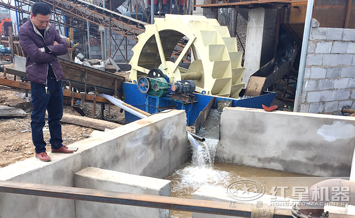 紅星洗沙機(jī)工作現(xiàn)場(chǎng)