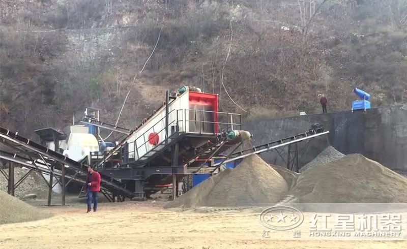 紅星移動式錘破機碎石現(xiàn)場 紅星移動式錘破機碎石現(xiàn)場