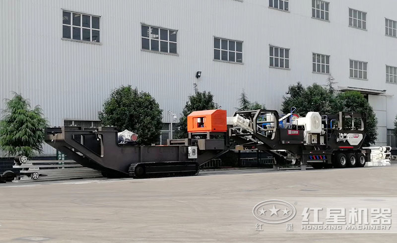 移動破石機履帶或輪胎式行走底盤，機身更加靈活多變