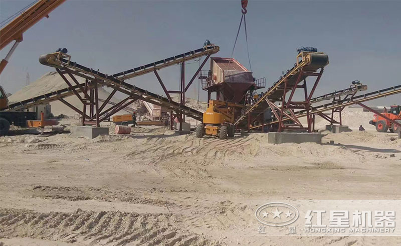 砂石生產(chǎn)線現(xiàn)場