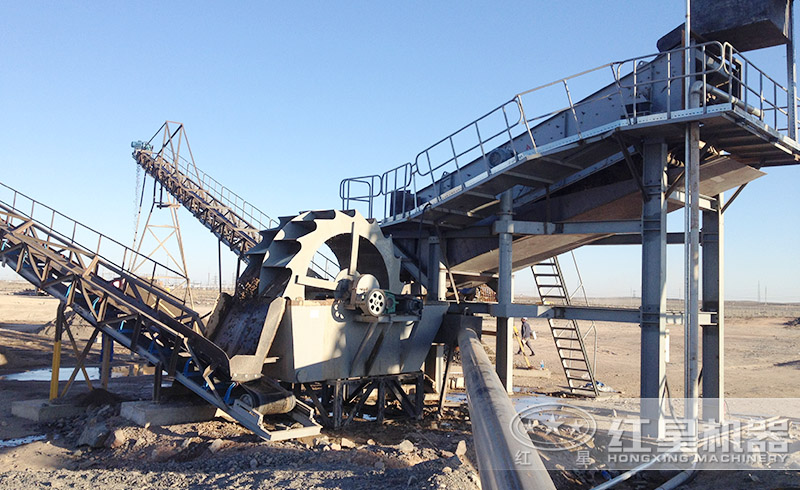 紅星用戶制砂洗沙現(xiàn)場