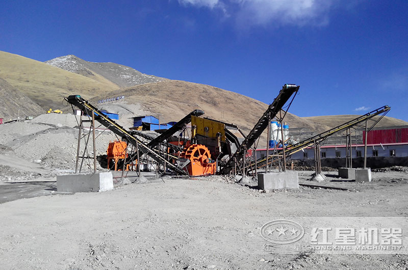 客戶洗砂現(xiàn)場