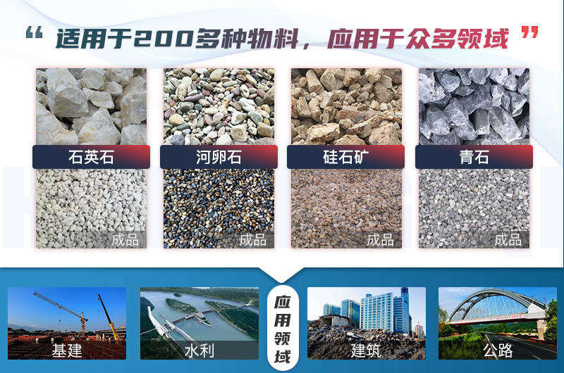 細碎顎式破碎機應(yīng)用領(lǐng)域廣泛