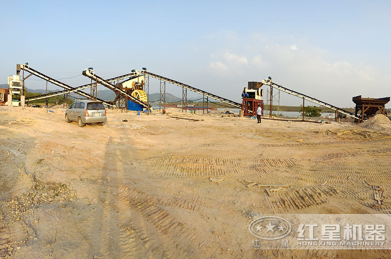 固定式制沙生產現(xiàn)場實拍
