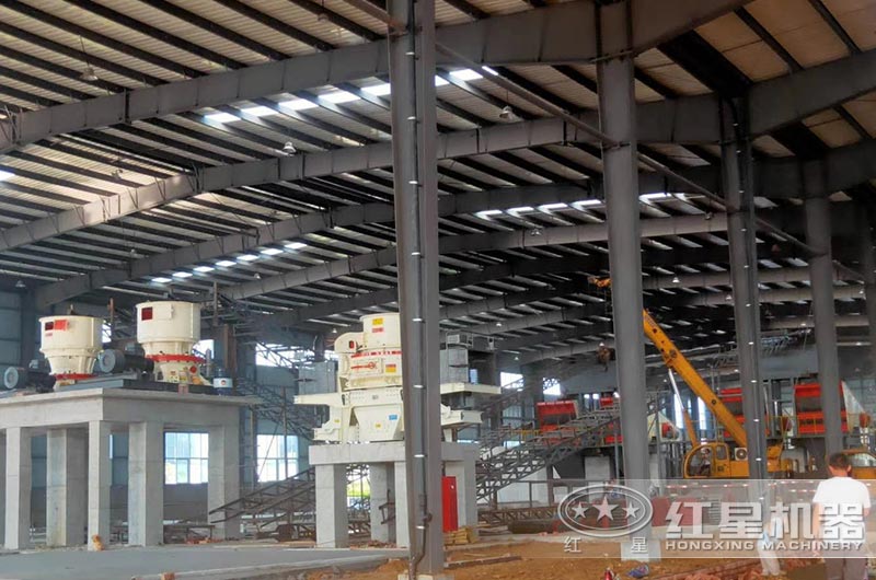 制砂生產(chǎn)現(xiàn)場(chǎng)實(shí)拍