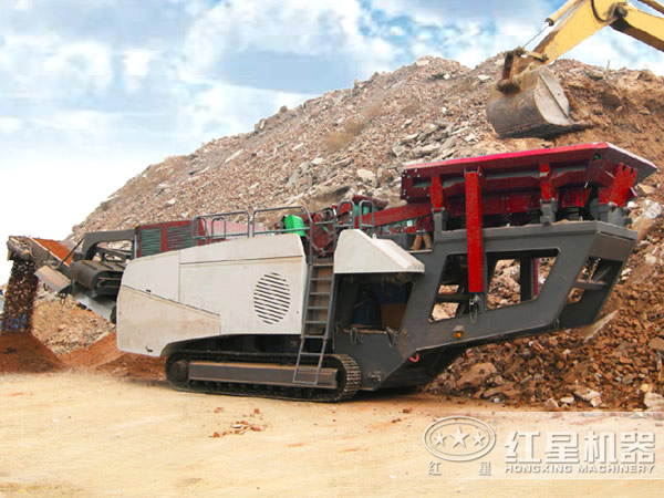 移動破碎站設備生產現場